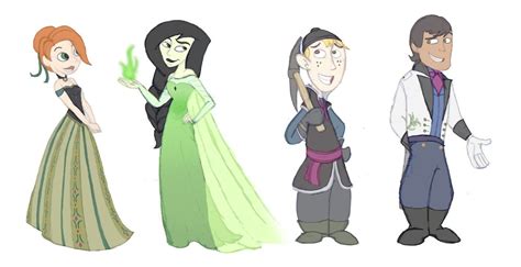 Kim Possible And Frozen Crossover I Love This Kim As Anna Shego As