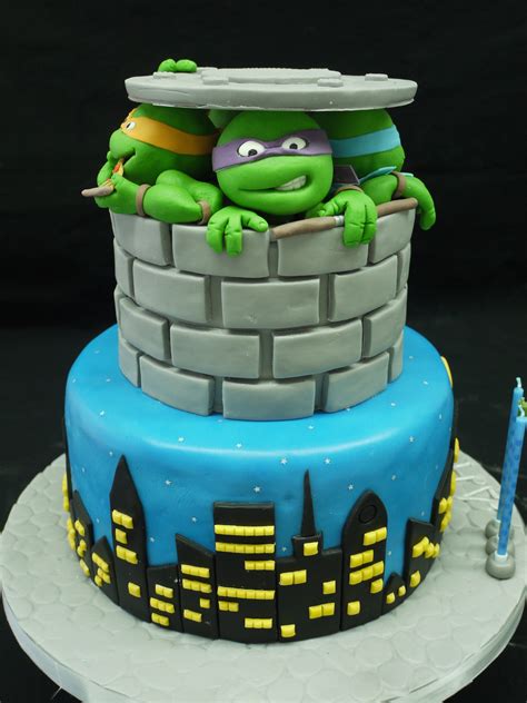 Teenage Mutant Ninja Turtles Cakecentral Com Ninja Turtle Birthday Cake Mutant Ninja Turtles
