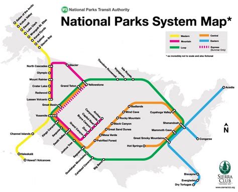 A Map Of Every National Park In The United States Vivid Maps