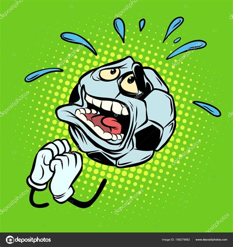 A ventilator is a machine that helps you breathe or breathes for you. Fan betet. Fußball. Lustiger Charakter — Stockvektor ...