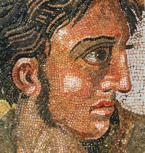 Alexander The Great From The Famous Mosaic In Pompeii Mosaic Art