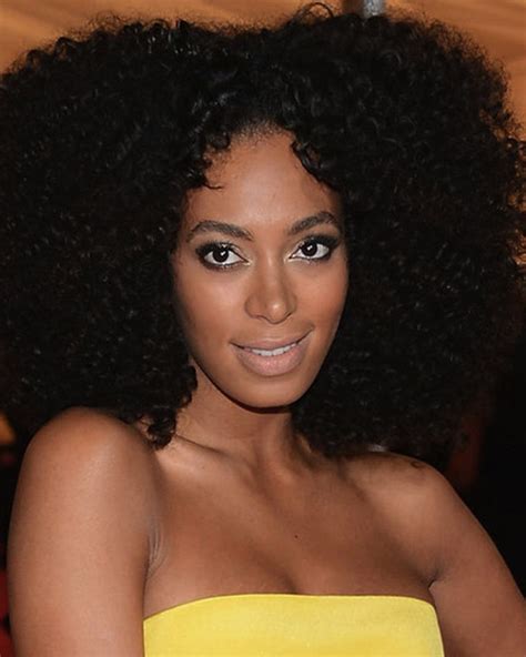 Solange Knowles Tight Curl Custom Celebrity Lace Wig Hair