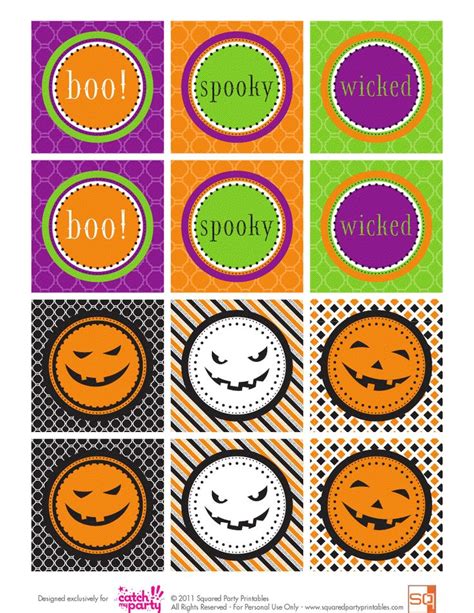 Free Halloween Party Printables From Squared Party Printables