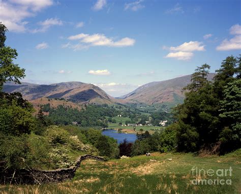 Grasmere And Helm Crag From The Hammerscar Plantation Above Grasmere
