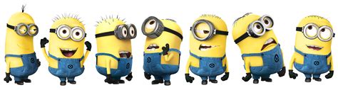 Group Minions Transparent Background Png Mart