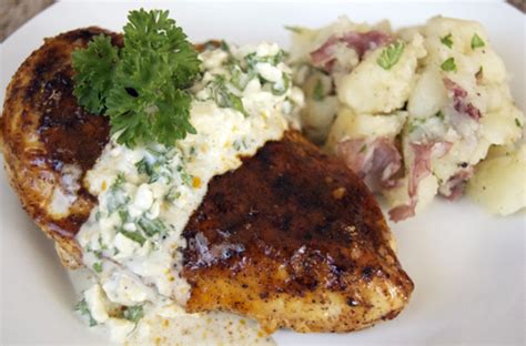 Line cookie sheet with waxed paper. Buffalo Style Chicken Breasts w/ Bleu Cheese Sauce ...