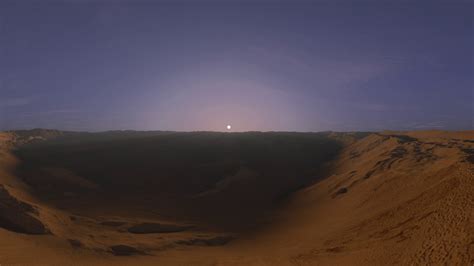 360˚ View Sunrise On Mars In Domoni Crater Youtube