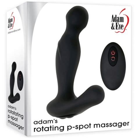 Adams Rotating P Spot Massager Black Sex Toys And Adult Novelties