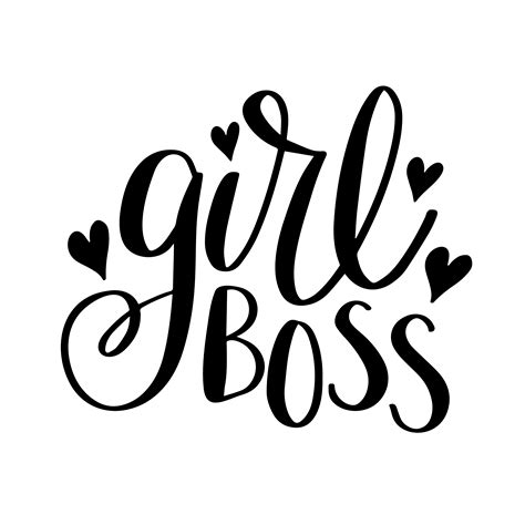 Png Dxf Hand Lettered Girl Boss Svg Jpeg Cutting File Instant Download
