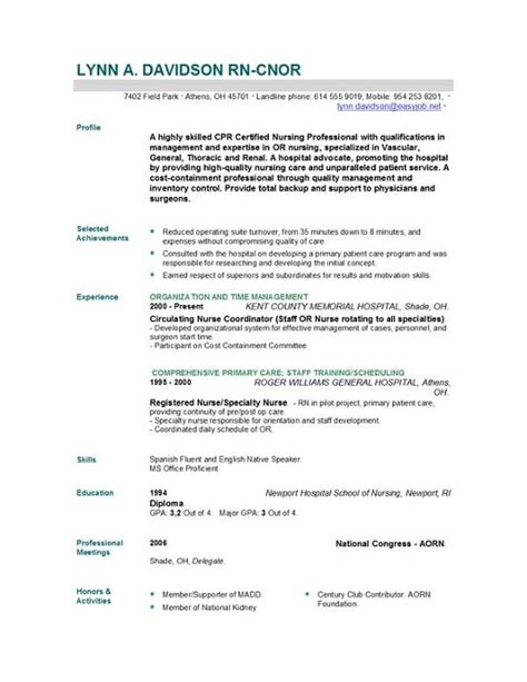 How to write a resume learn how to make a resume that gets interviews. Nursing Resume Templates | EasyJob