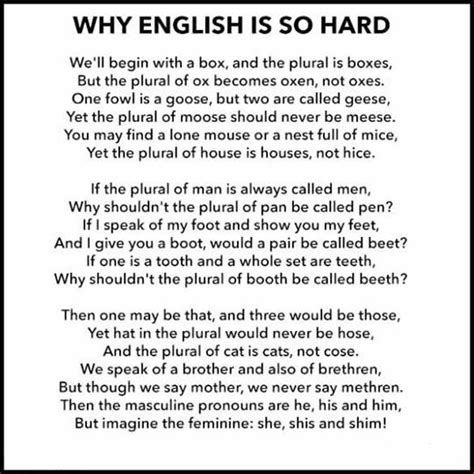 Why English Is So Hard Pictures Photos And Images For Facebook