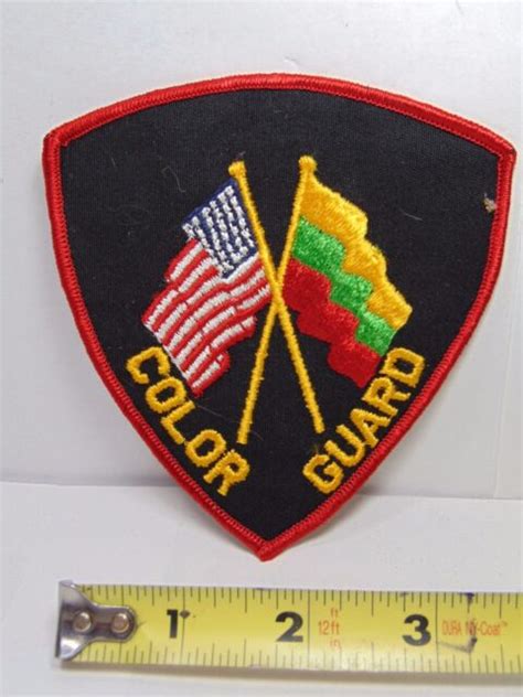 Vintage Military Vietnam Era Patch Us Nos Color Guard Flags Rare Ebay