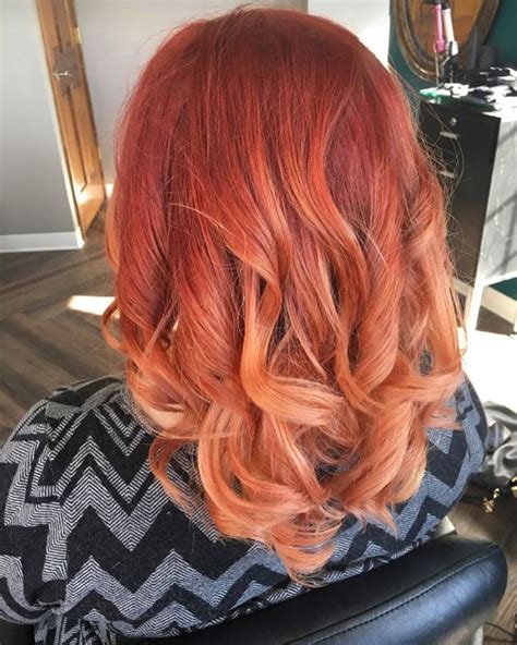 Place foil underneath the hair to stop the colour from bleeding onto surrounding hair. Red Ombre Hair Color | 36 New Stunning Ideas