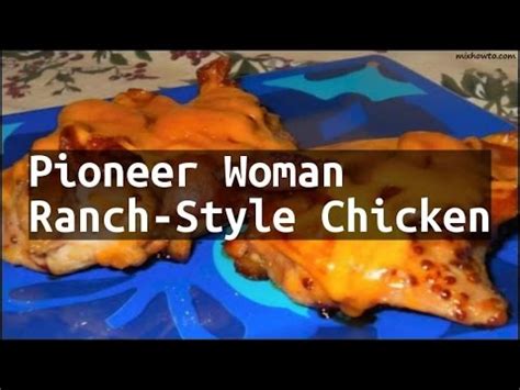 So let's jump into chicken spaghettiland, shall we? Recipe Pioneer Woman Ranch-Style Chicken - YouTube