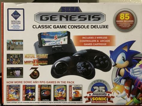 Atgames Sega Genesis Classic With 80 Built In Games Ebay