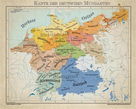 Dialects From The German Language Area 1900 Vivid Maps Language