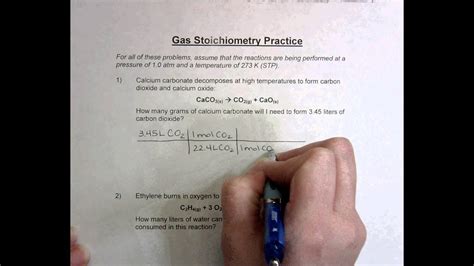 Stoichiometry Problems Worksheet Answers E Street Light