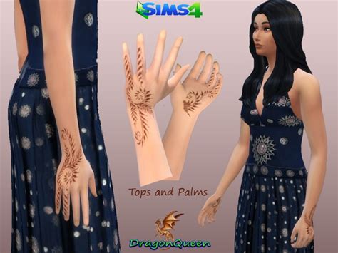 My Sims 4 Blog Dragonqueens Henna Hands