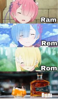Ram Rem Rom Anime Meme On ME ME