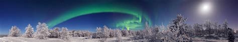 Bright Moon And Aurora Borealis Earth Earthsky