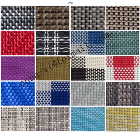 Supply 2x2 Wire Woven Outdoor Pvc Coated Mesh Fabric For Beach Chair Or