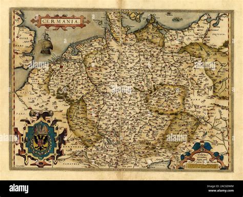 Orteliuss Map Of Germany This Map Is From The 1570 First Edition Of