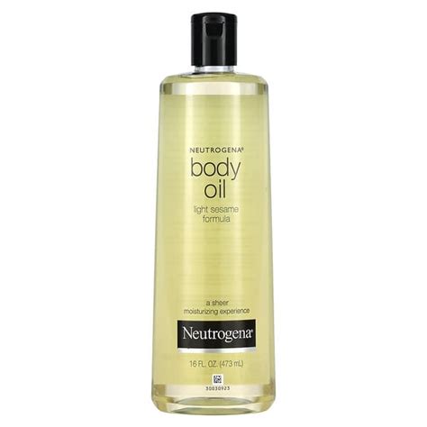 Neutrogena Body Oil Light Sesame Formula 16 Fl Oz 473 Ml