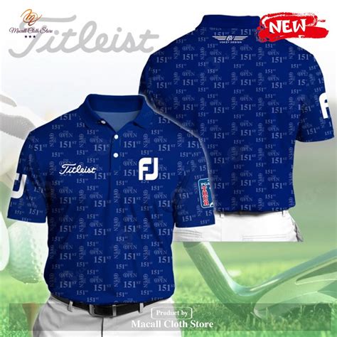 The Open Championship X Titleist Special Golf Blue Design Polo Shirt