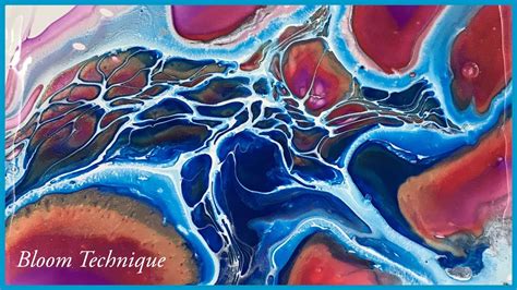 Bloom Technique Acrylic Pouring Fluid Painting Youtube