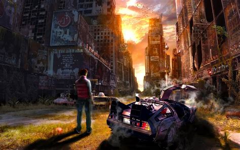 Fantasy Art Back To The Future Apocalyptic Wallpapers Hd Desktop