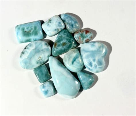 Wholesale Lot Genuine Natural Dominican Sky Blue Larimar Polished