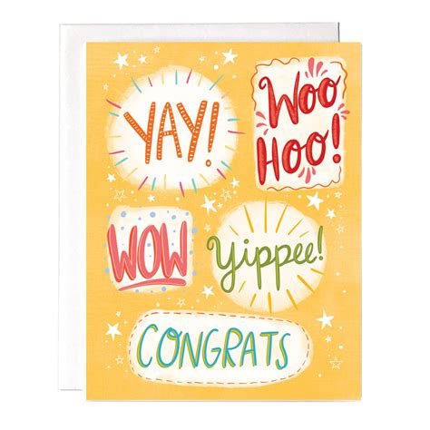 Woo Hoo Congrats Yay Card The Cheerful Balloon