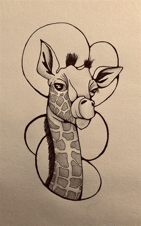 Cute Giraffe Giraffe Drawing Cute Giraffe Art Projects