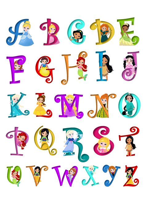 57 Idées De Abecedaire Disney Alphabet Disney Lettres Disney
