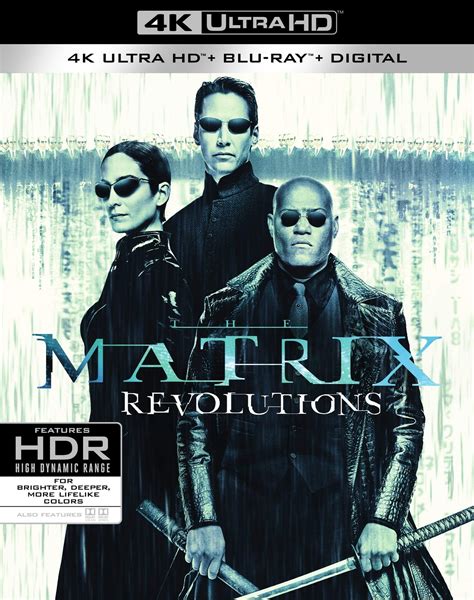 The Matrix Revolutions 4K Blu Ray incluye Slipcover fílmico