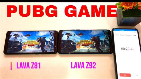 Lava Z81 And Lava Z92pubg Game Test In Hindi Youtube