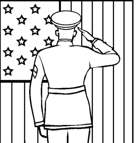 Veterans Day Coloring Page coloring page & book for kids.