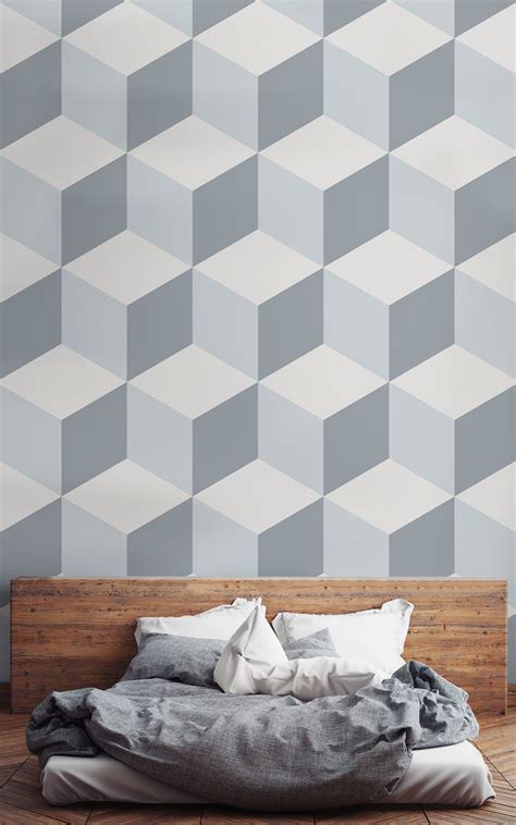 6 Geometric Wallpaper Ideas For A Bedroom Interior Hovia Wallpaper