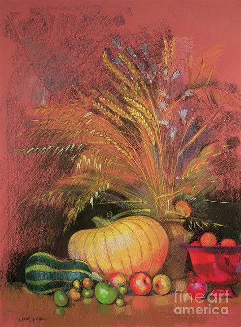 Autumn Harvest Painting By Claire Spencer Fine Art America