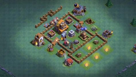 Builder Hall 4 Base With Link For Coc Bh4 Layout Clash Of Clans 11