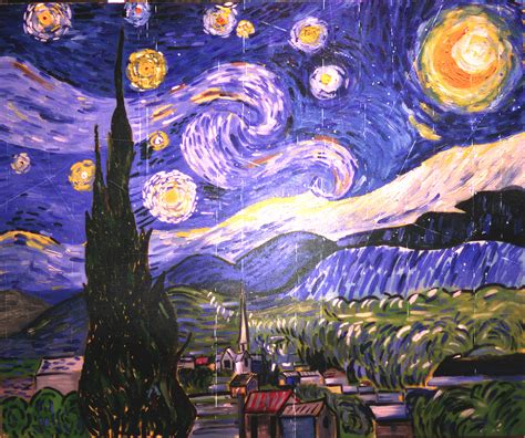 Starry Night Painting By Me Tribute To Vincent Van Gogh On Behance