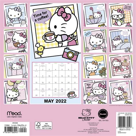 Hello Kitty 2022 Wall Calendar Academic Calendar 2022