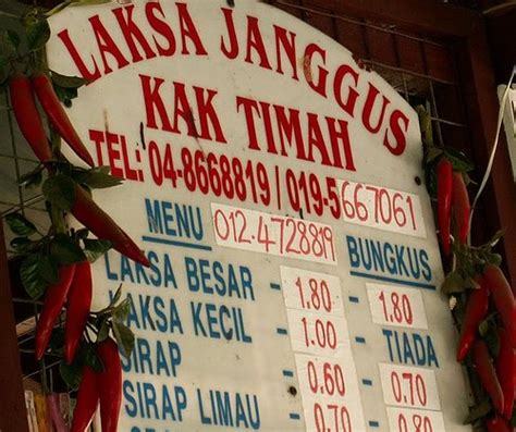 Opening & closing timings, parking options, restaurants nearby or what to see on your visit to laksa janggus? Laksa Janggus Balik Pulau