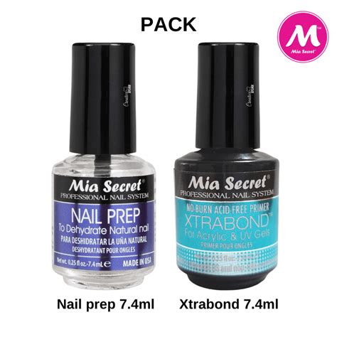 Pack Mini Nail Prep Xtrabond 74ml Mia Secret Creativa Store