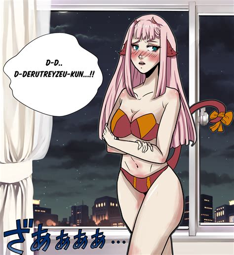 Zero Two As A Lewd Thicc Cat Girl Night By Nouha159 On