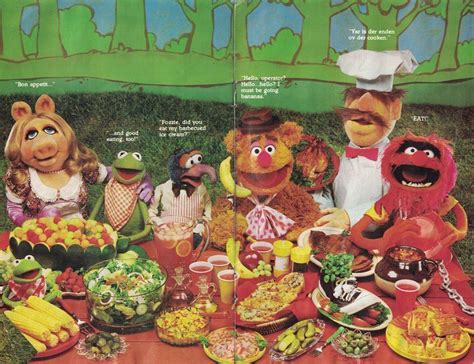 Muppet Picnic Cookbook 1981 Hallmark Miss Piggy Kermit And The Gang Jim
