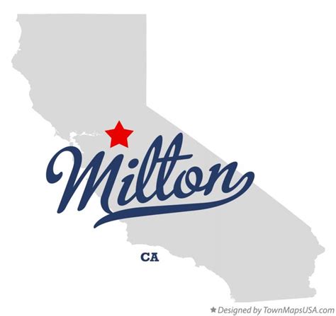 Map Of Milton Ca California
