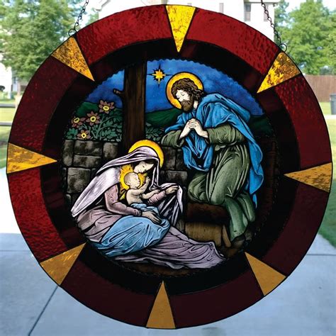 Stained Glass Nativity Scene Clashing Pride