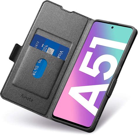 Aunote Samsung A51 Phone Case Slim Ultra Galaxy A51 Flip Wallet
