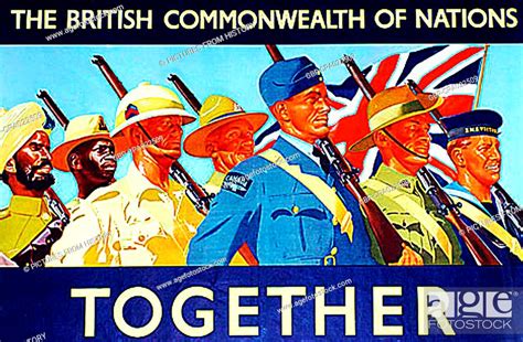 United Kingdom Propaganda Poster For The Military Unity Of The British